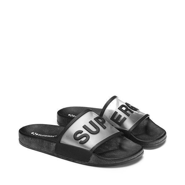 Superga 1908 Slides Black Slides - Men's Shoes USA | US1683742